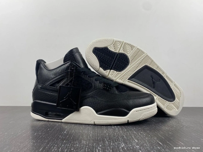 Cheap 819139-010 Jordan 4 Pony Retro Hair Black 0702